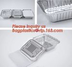 Takeaway oven safe fast food take out disposable aluminum foil container,compartment round airline food aluminum foil co