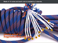 personal protective escape rope polyester rope, high strength fire escape safety climbing rope