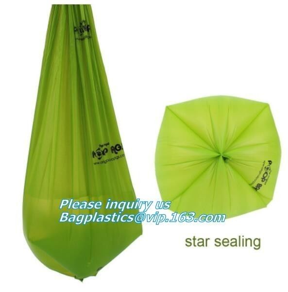 100% biodegradable compostable drawstring non plastic trash bag customized, eco biodegradable compost plastic drawstring