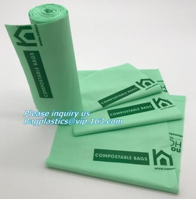 Factory directly sell biodegradable compostable refuse sack with EN13432 / BPI OK compost home ASTM D6400 certificates