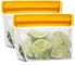 Leakproof Reusable Storage Bags Extra Thick FDA Grade PEVA Zip lockk Bags,keep fresh air-tight vacuum sealer bags for food