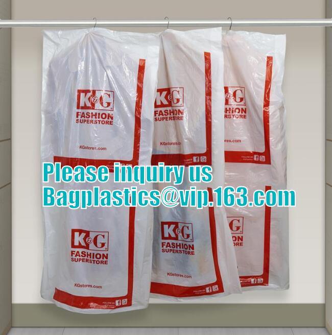 BIODEGRADABLE COMPOSTABLE CORN STARCH Poly dry cleaning garment bags on
