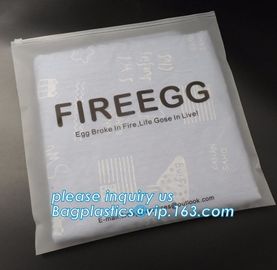 China printing waterproof frosted pvc plastic bra bag,vinyl EVA PVC travel apparel package storage bag zip slider with string supplier