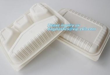 Plastic corn starch biodegradable meat tray, Cornstarch disposable biodegradable plate