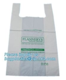 compostable cornstarch to protect the environment flat bags on roll for food package accept custom design printing