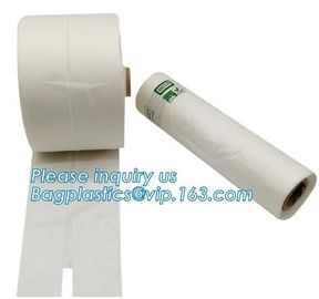 Eco-friendly compostable LDPE transparent frozen flat food bags on roll, Biodegradable Plastic T Shirt Food Bag Composta