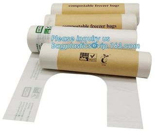 100% Biodegradable Pla Bin Bag/compostable Garbage Bag Rolls/cornstarched Bag, compostable and boidegradable Zip lockk pla