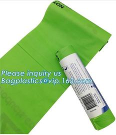 Biodegradable &amp; Compostable Transparent Poly Flat Bags On Roll With Paper Core For Supermarket