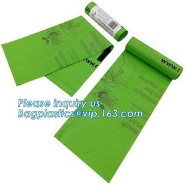 Biodegradable &amp; Compostable Transparent Poly Flat Bags On Roll With Paper Core For Supermarket