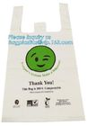 Compostable eco-friendly material non toxic food grade t shirt bread packaging plastic bag