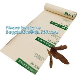 Compostable Disposable Biodegradable Plastic Custom Printed Flat Garbage Bag, compostable bags heavy duty 25KG