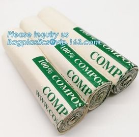 Compostable Disposable Biodegradable Plastic Custom Printed Flat Garbage Bag, compostable bags heavy duty 25KG