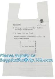 Biodegradable compostable HDPE/LDPE Clear Food Bag, Biodegradable White Trash Bags Compostable Food Waste Bags