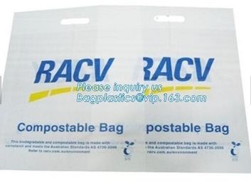 Biodegradable compostable HDPE/LDPE Clear Food Bag, Biodegradable White Trash Bags Compostable Food Waste Bags