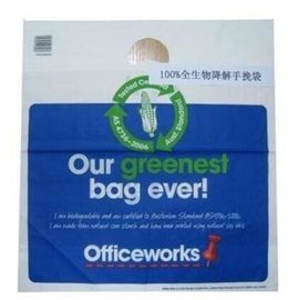 Biodegradable compostable HDPE/LDPE Clear Food Bag, Biodegradable White Trash Bags Compostable Food Waste Bags