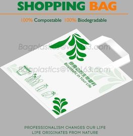 100% fully biodegradable compostable nonwoven shopping bag, cornstarch 100% biodegradable compostable plastic supermarke