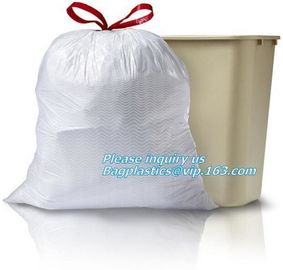 corn starch biodegradable compostable eco friendly drawstring laundry bag, jumbo compostable drawstring plastic trash ba