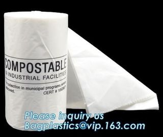 100% Biodegradable and compostable plastic kitchen garbage bag, compost kitchen plastic trash compactor bags