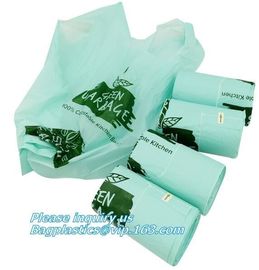 100% Biodegradable and compostable plastic kitchen garbage bag, compost kitchen plastic trash compactor bags