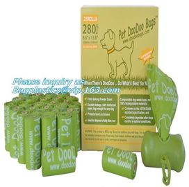 PE Compostable dog poop bag/ pet waste Bags, Leak Proof Dog Waste Poop Bags, Environment Friendly Compostable Dog Pet Po