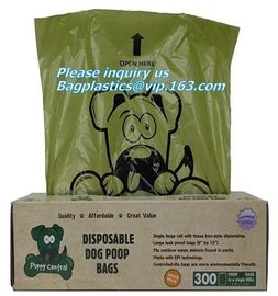 home used compostable customized printed biodegradable dog poop bags, PLA Dog Poop Waste Trash Bag, Premium Quality Comp