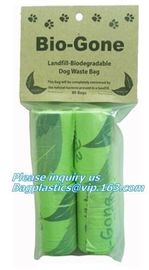 EN13432 BPI OK compost home ASTM D6400 certified biodegradable dog poop bags, Dog Poop Waste Trash Bag, Toilet Compostab