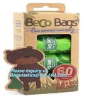 EN13432 BPI OK compost home ASTM D6400 certified biodegradable dog poop bags, Dog Poop Waste Trash Bag, Toilet Compostab