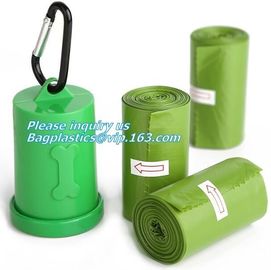 pet supplies products biodegradable plastic compostable pet poop bags, leak-proof dog poop bag on roll, refill bags with