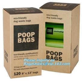 eco-friendly &amp; recycle compostable pet poop bag, epi compostable hdpe dog waste bags with bone dispenser, Compostable pl