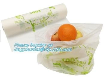 ok compost home certified custom wholesale PLA based biodegradable compostable vegetable fruit plastic produce bag on