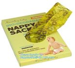 Nappy bags in compostable/biodegradable material, pack of 30pcs in rolls, Eco-Friendly Scented Baby sacks tie handle dis