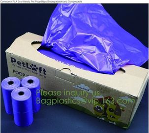 cornstarch made 100% eco friendly direct manufacturing factory compostable garbage bags on roll with drawstring bagease