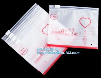 LDPE PP PVC FOIL plastic slider zip Zip lockk clothing packaging bag with zipper, PE recloseable zipper bag, Eco-friendly