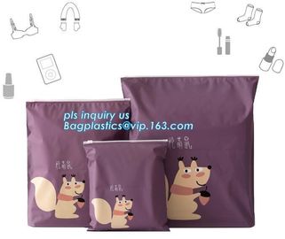 hanger hook slider zipper PP bikini packaging bag, Slider Zipper Pouch Stationery Bag, transparent PVC slider zipper pla