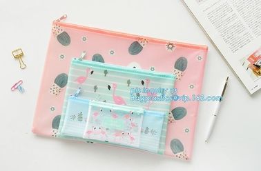 Zipper Bag Warmter Office Document Cash Coin Stationery Storage Mesh File Bags Organizer, file pocket mesh zipper file p