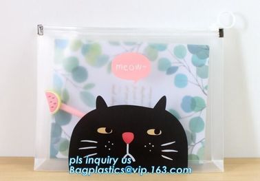 Kids Stationery Clear Pvc slider Bag For Pencil/Rules/Stockings/Socks, pvc vinyl zipper bag/vinyl slider bag