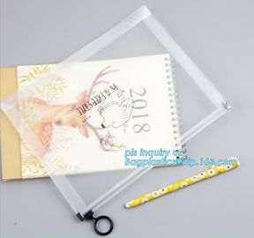 towel slider cosmetic bag, Slider Zip Poly Bag, office file bag with zipper/document file pockect, clear pvc zipper bag/