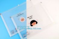 stationery bags file zipper bag, Frosted Plastic EVA Garment Packing Bag, Suit Clothes Bags With zipper slider, Slider Z