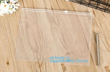 pe plastic resealable slider zipper bags, Eco-friendly Slider Zipper Flat Plastic Bag For Document or Swimwear