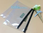 pe plastic resealable slider zipper bags, Eco-friendly Slider Zipper Flat Plastic Bag For Document or Swimwear