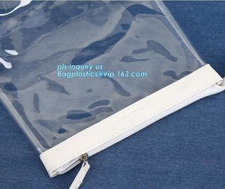 wholesale transparent Logo Packaging Garment Suit Clothes Bags Slider Packing PE Zipper packing Plastic Bag, slider zipp