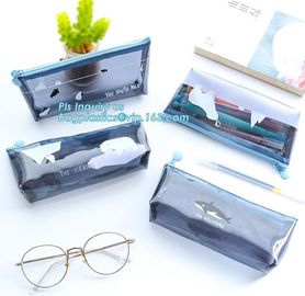 slider zipper pvc pouch clear vinyl pvc Zip lockk bag, OEM clear plastic zipper pouch/ clear vinyl slider zipper bag