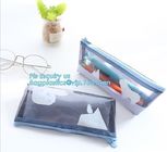 slider zipper pvc pouch clear vinyl pvc Zip lockk bag, OEM clear plastic zipper pouch/ clear vinyl slider zipper bag