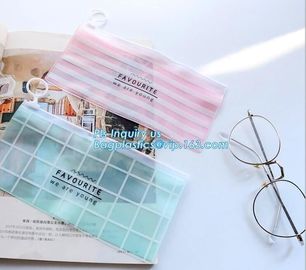 Slider Zipper PVC Pouch Clear Vinyl PVC Zip lockk Bag, slider bag for underwear packaging slider zipper vinyl bag for clot