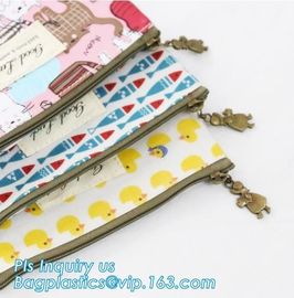 pencil case students Simple canvas bag Stationery case large PU pencil bag, zipper pencil pouches bag School Stationery