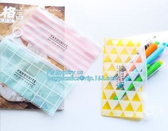 pencil case students Simple canvas bag Stationery case large PU pencil bag, zipper pencil pouches bag School Stationery