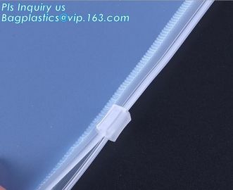 Slider zipper Clear pvc bag for package Vinyl transparent pvc bag cosmetic packing, Slider Zipper Cosmetic Makeup Bag