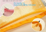 promotional zipper bag mesh file bags organizer, eco-friendly PVC A4 mesh material case file document bag, Nylon mesh do