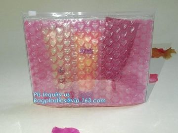 Newest reusable air bubble stationery packaging bags envelope shock proof bag with slider zip lock for fragile articles