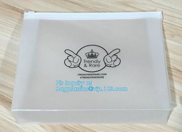 PET LD PE plastic pouch Slider zipper bag, Slider Zipper PVC Bag For Stationary, customized size and design PE plastic s